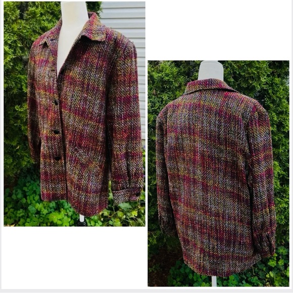 Jacket or shirt, oversized or not, colourful weaved textile - Picture 14 of 14